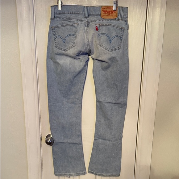 Levi's Light Blue Low Slouch Straight Leg Jeans #333 - Picture 4 of 14
